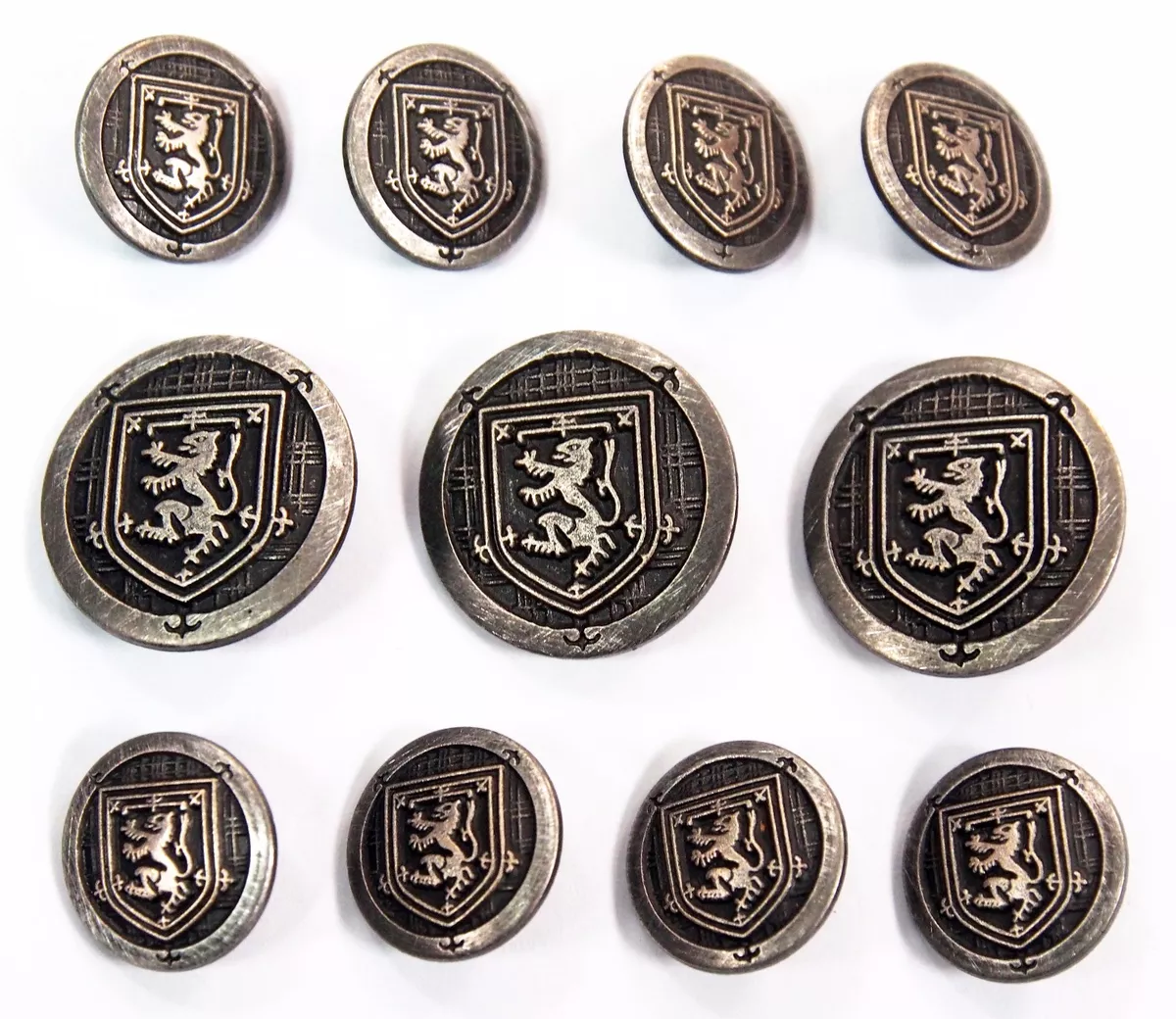 Antique Silver Blazer Buttons Set For Suit, Blazer, or Sport Coat - Metal  Shank | eBay