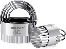 Biscuit Cutter Set 5 Pieces/Set , Stainless Steel Round Biscuit Cutters with Ha