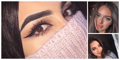 Falsche Wimpern Set Nerz Natur Lang Dick Fake Eye Lash Extension Pinzette Pinsel