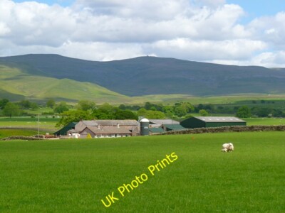 Foto 6x4 Weide, Culgaith Blencarn Ein Blick auf die Dun Fells über Howrig c2012