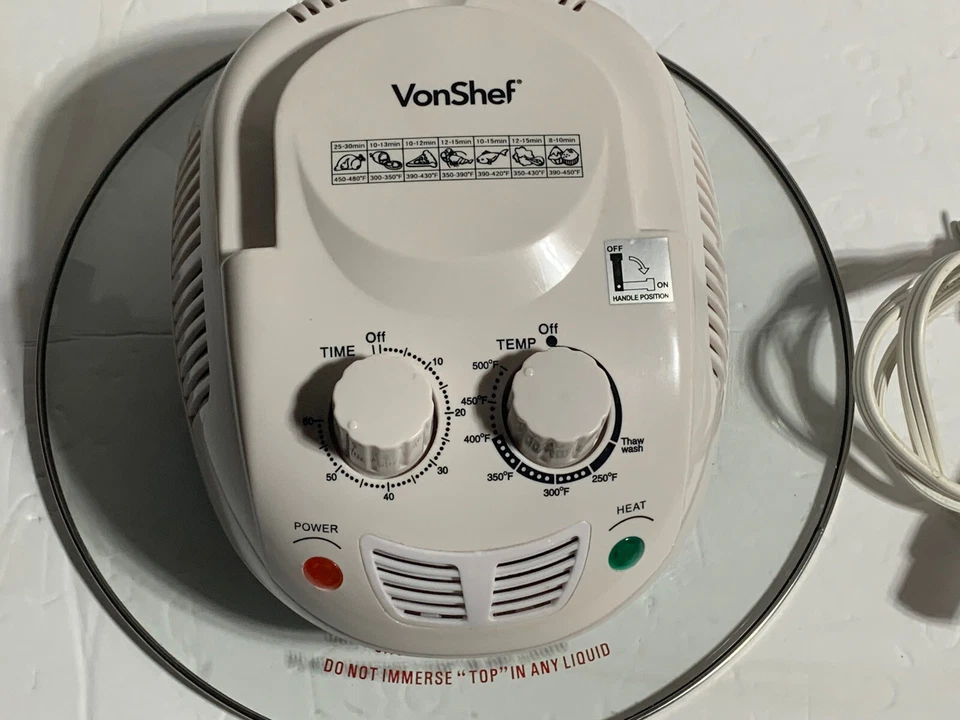 VONSHEF 07/009US DIGITAL HALOGEN OVEN WHITE 12L Cooker Top Only (REPAIR ONLY) - Image 2 of 4