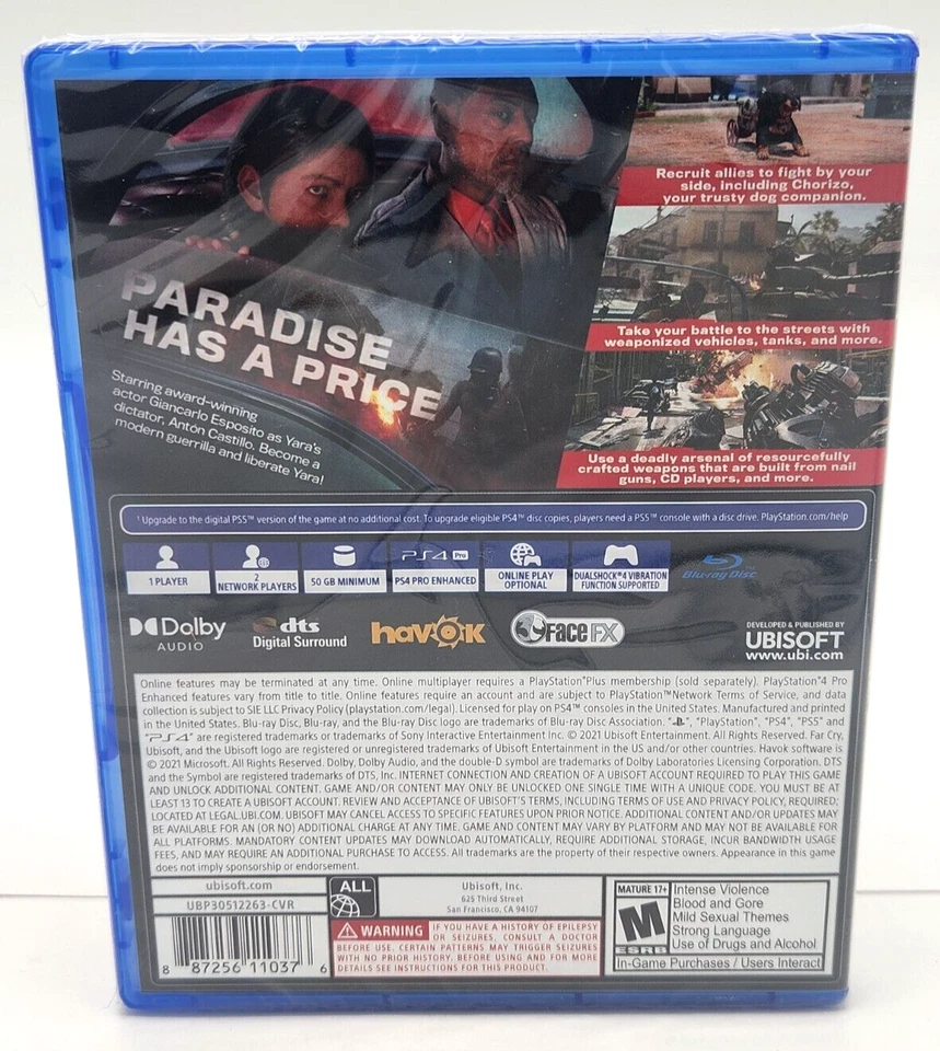 Far Cry 6 - Sony PlayStation 4 PS4 - Brand New Factory Sealed US Version - Image 2 of 4