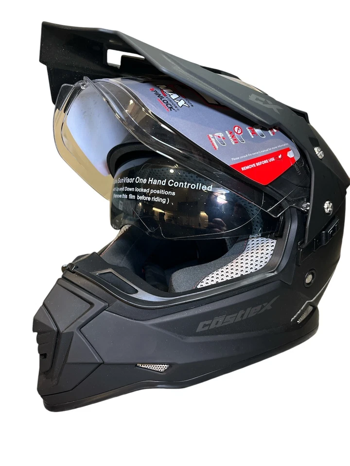 Casco Castle X Modo DS DUO SPORT SV. Negro mate liso talla XXL (63-64 cm) Foto 3 de 4