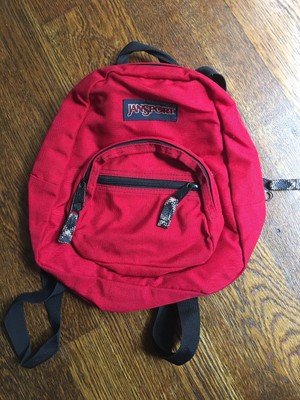 vtg Jansport Mini backpack Red Canvas 