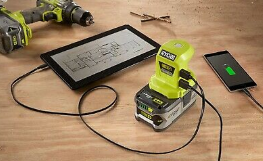 RYOBI USB ADAPTER PORTABLE POWER SOURCE 