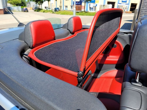 Deflector de viento rojo + bolsa Renault Megane 3 (2011-2016) descapotable - Imagen 4 de 6