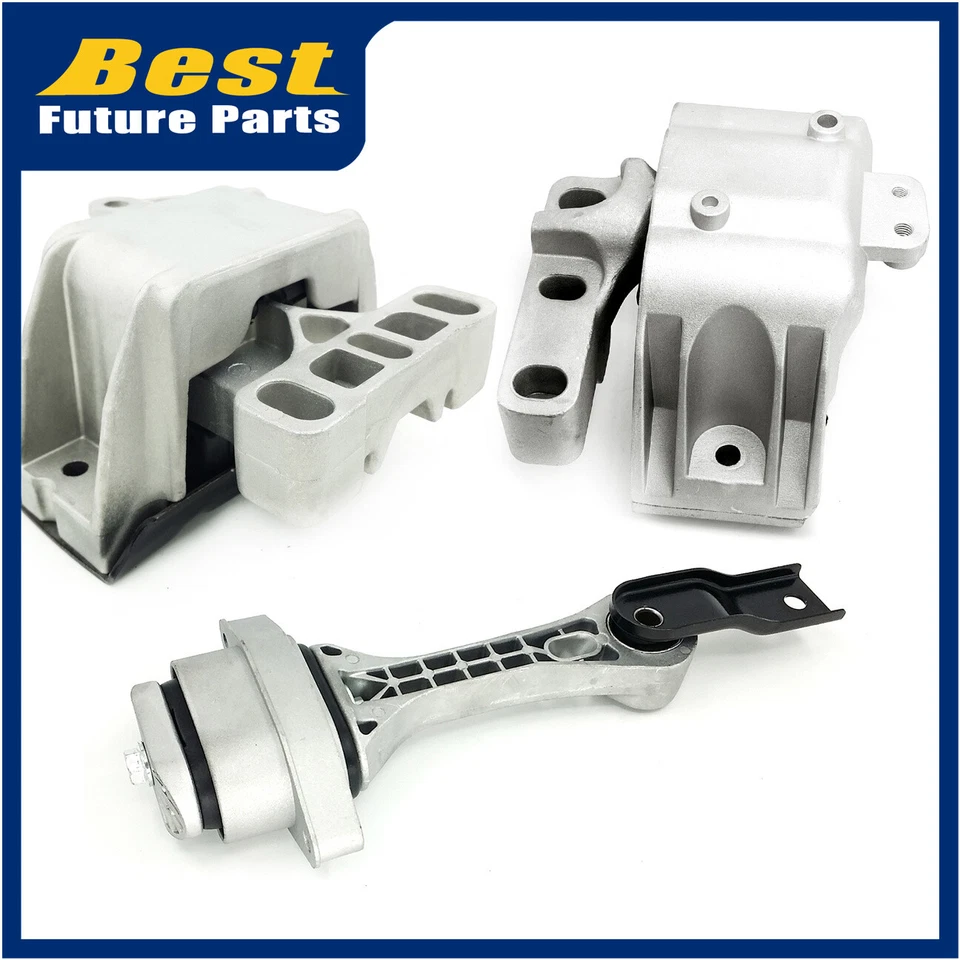 Juego de montaje de motor y transmisión de 3 piezas para Volkswagen Beetle Golf Jetta 1998-2006 1,8 L Foto 2 de 3