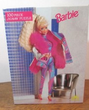 Vintage Sealed 1993 Golden 100 Piece Barbie Puzzle doll mattel