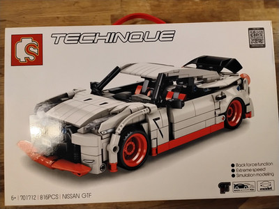 Sembo S-701712 Techinque Weißer Sportwagen Pullback 816 Teile