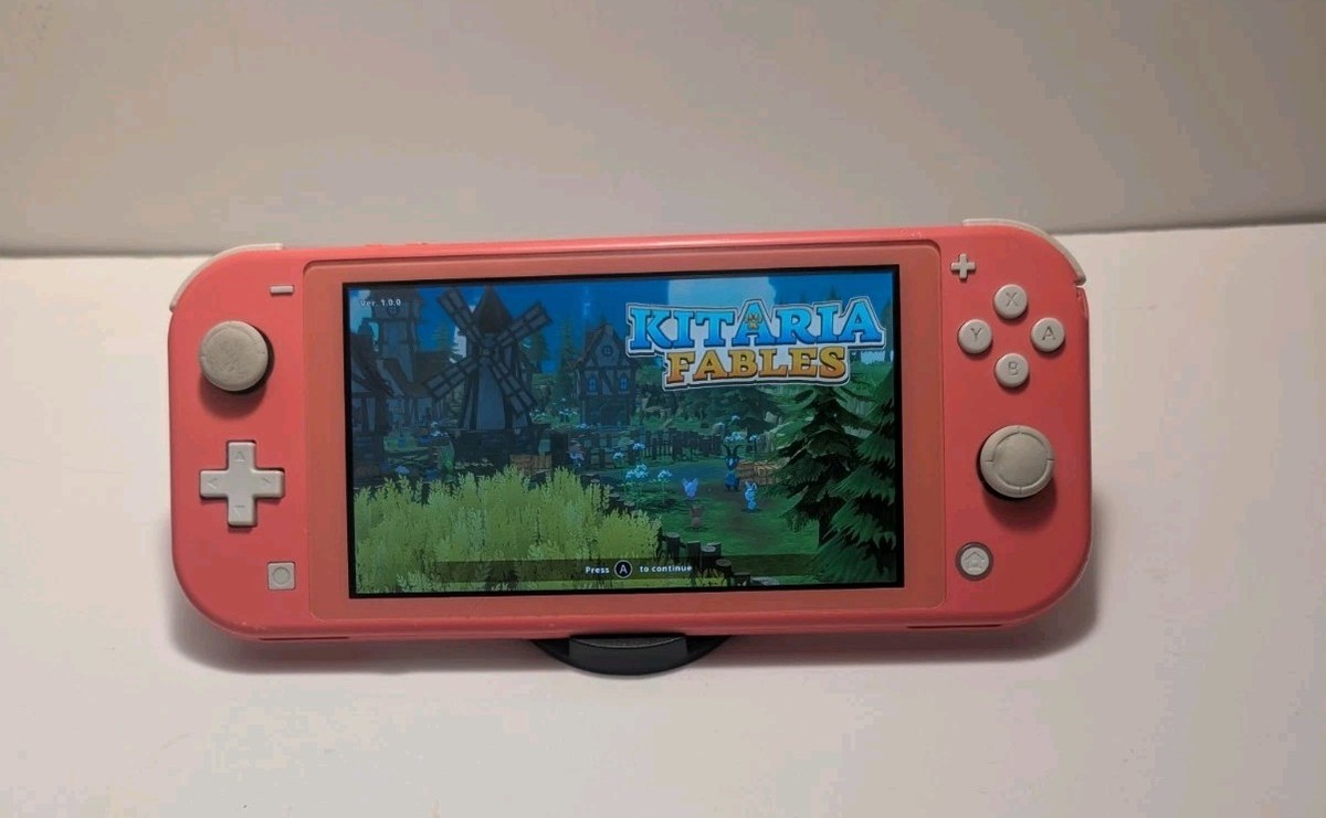 Nintendo Switch Lite Coral Pink Console Only Handheld Tested