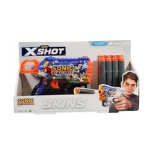 ZURU X-Shot Skins Sonic the Hedgehog Robotnik Dart Gun with 8 Foam Darts