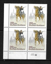USA SC # 2818 Buffalo Soldiers  - Plate Number BLK4  .MNH