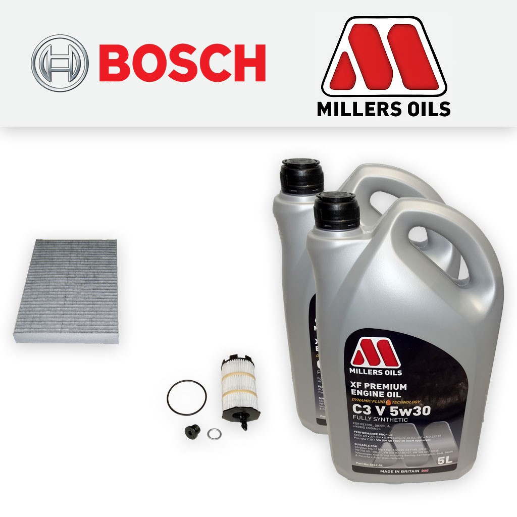 SERVICE KIT for AUDI A4 B7 RS4 QUATTRO OIL CABIN FILTERS +5w30 OIL (2005-2008)