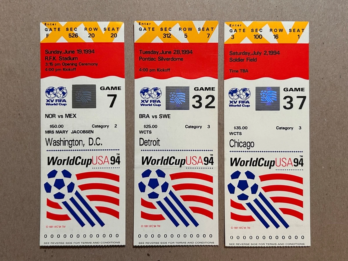 World Cup Ticket In Vintage Sports Ticket Stubs for sale | eBay