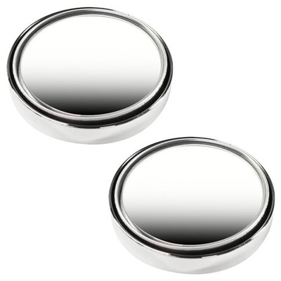 2 Pack Adjustable Round HD Glass Convex Blind Spot Mirrors for Car SUV Trucks