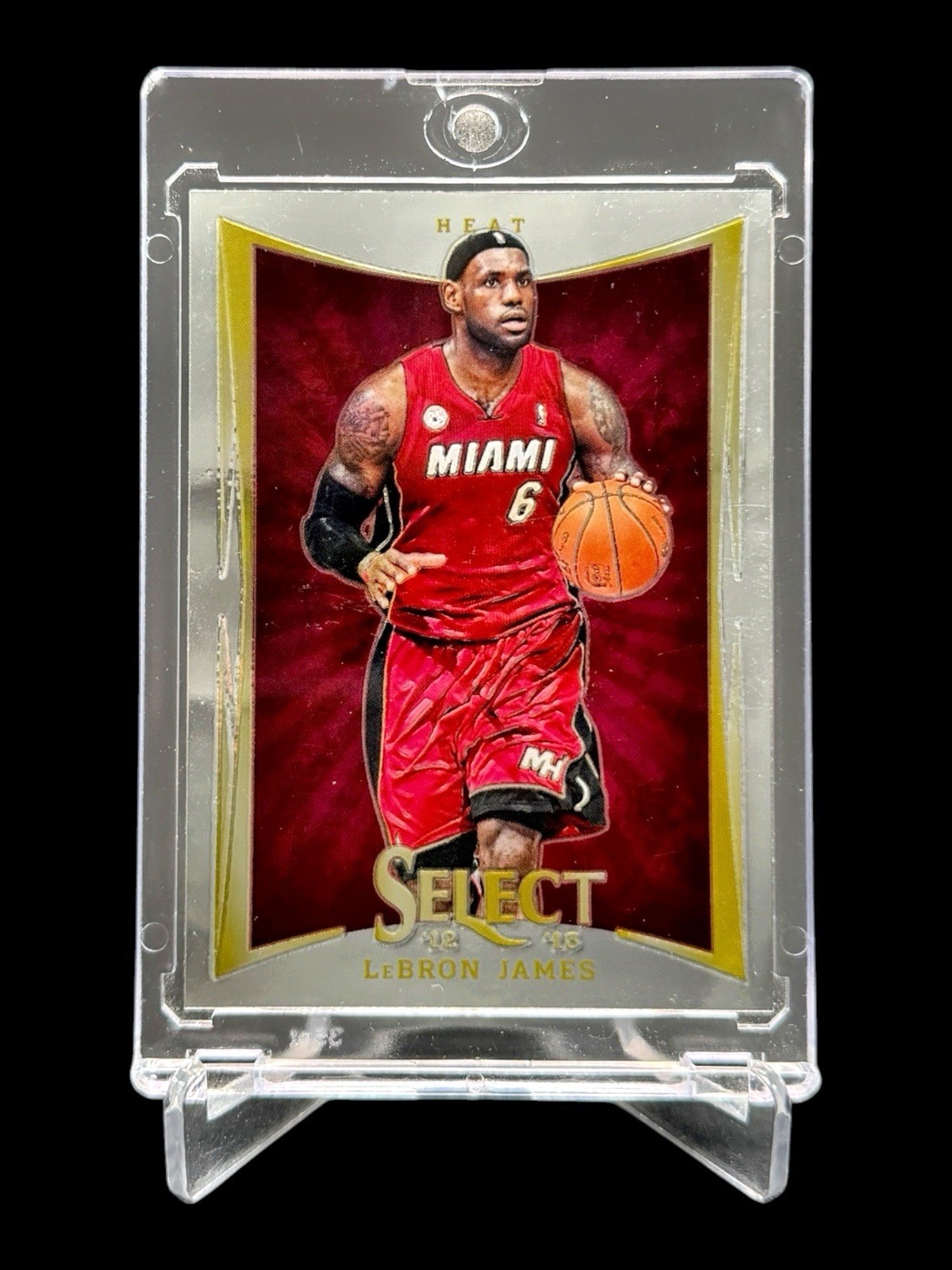 2012/13 Panini Select LEBRON JAMES 1ST YEAR SELECT #66 CHROME HEAT🔥SHARP🔥