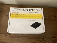 StarTech USB 3.1 (10 Gbps) Tool-Free Enclosure For 2.5” SATA SSD/HDD Drive-New