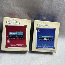 Lionel Hallmark Keepsake Blue Comet Steam Locomotive Christmas Ornament For Tree