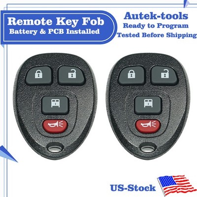 2 For 2013 2014 2015 2016 2017 Chevy Express Keyless Entry Remote Key Fob