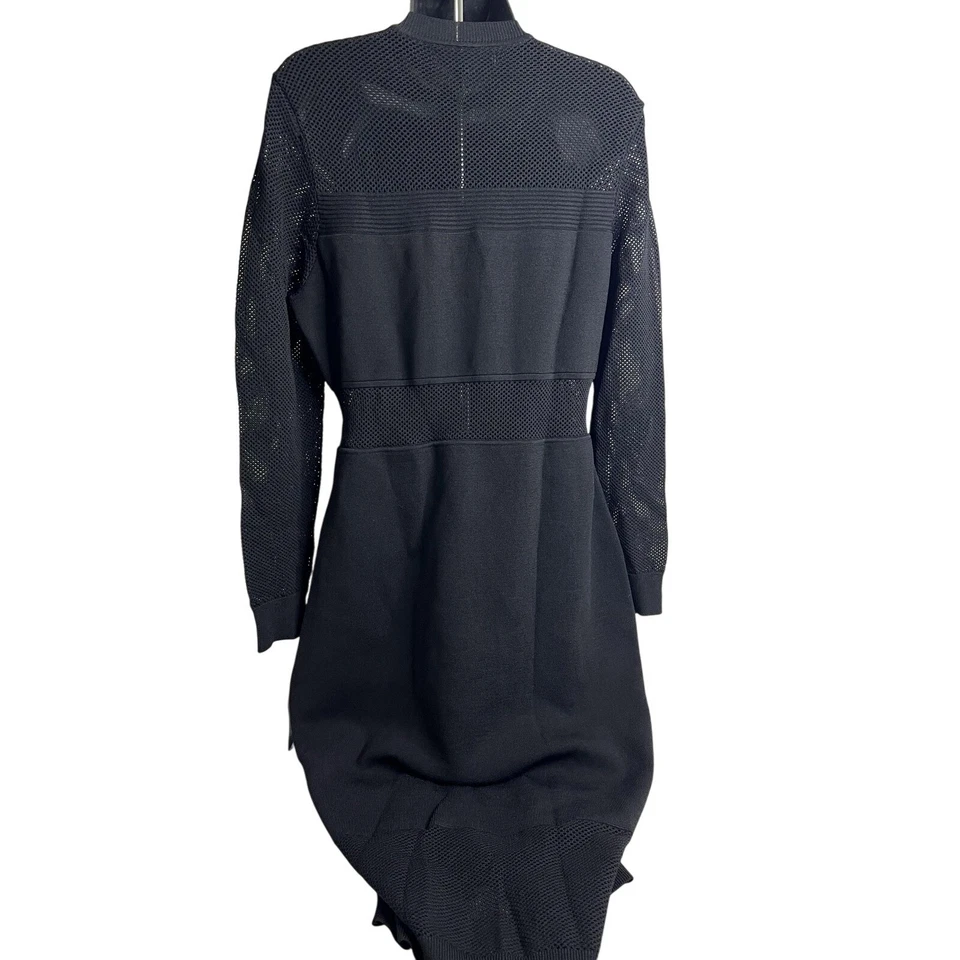 Vestido Suéter Rachel Roy Para Mujer XL Negro Malla Tejido Manga Larga Pullover Nuevo Foto 2 de 4