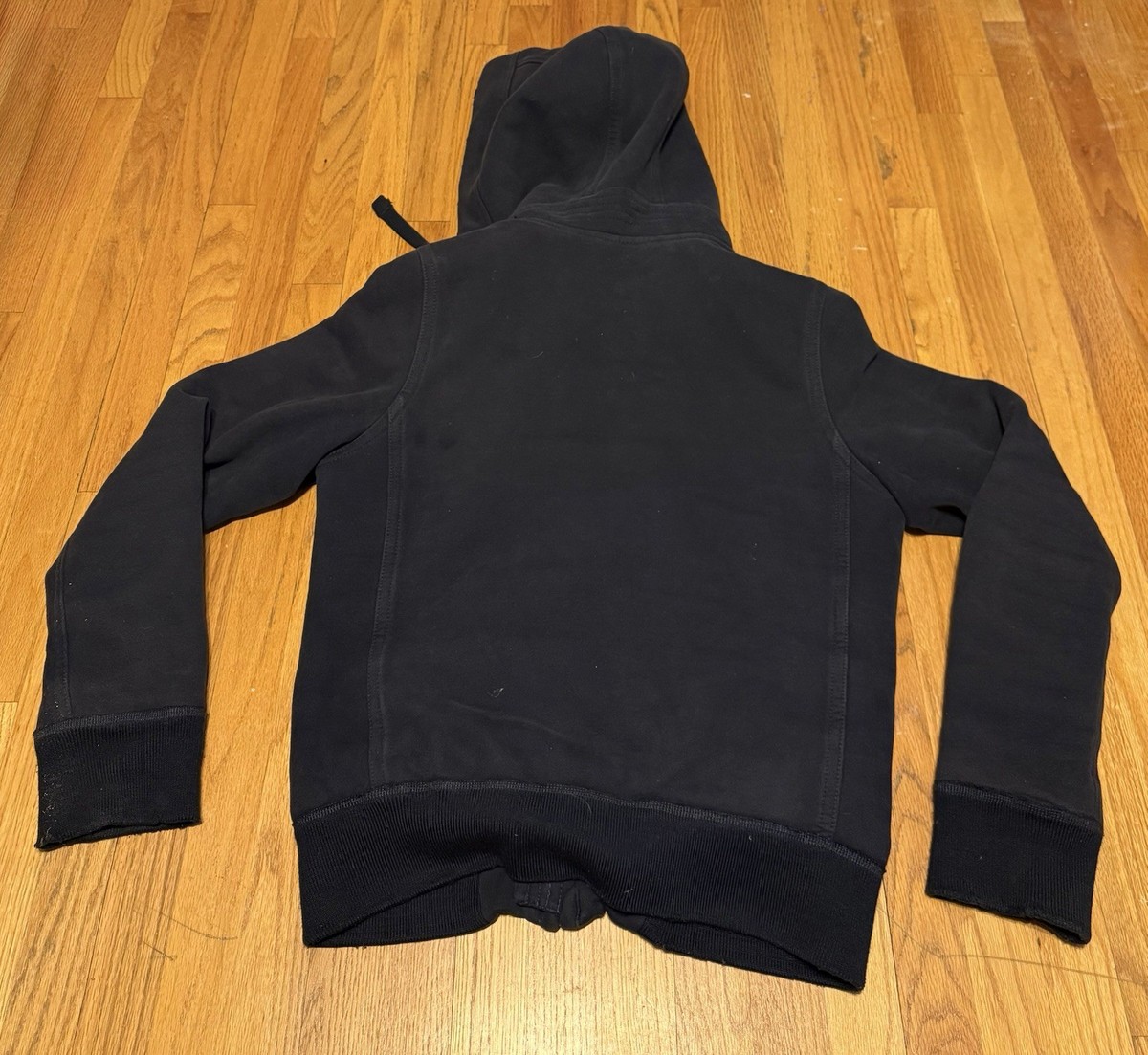 Y2K Abercrombie Fitch Hoodie Mens M Wolf Jaw Jacket Full Zip Heavy