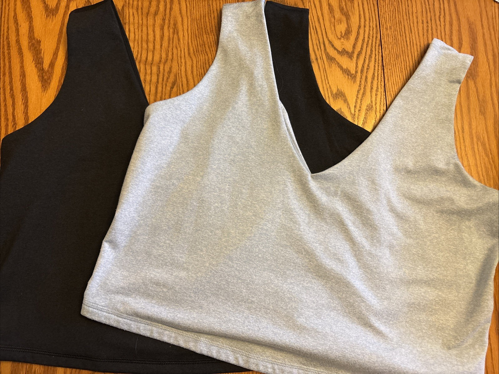 2 OLD NAVY Cloud Comfy Black & Lt Blue Double-Lay… - image 1