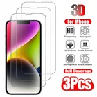 3Pcs Tempered Glass Screen Protector for iphone 17 17e air 16 15 14 13 pro max