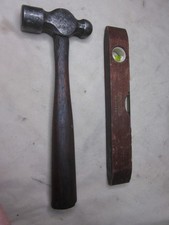 vintage antique ball peen hammer  Stanley No. H1292 level Handyman