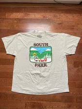 South Park Graphic T-Shirt Bus Stop Full Print Ripple Junction Mens Size XXL 2XL