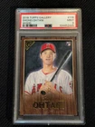 Shohei Ohtani 2018 Topps GalleryRC Wood Variation Rookie PSA 9 MINT #116 LOW POP