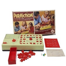 Reed Toys PERFECTION Board Game Unpunched Scoring Pin Vintage 1973 Complete 4000