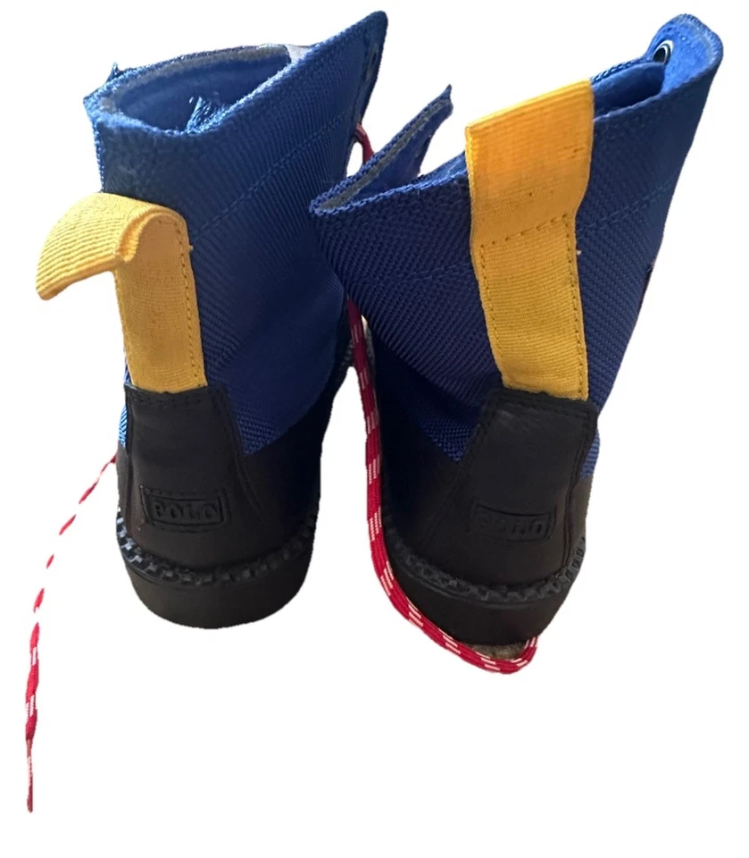 Botas Polo Ralph Lauren Ranger Hi II para niños talla 3 negras azules Foto 3 de 4