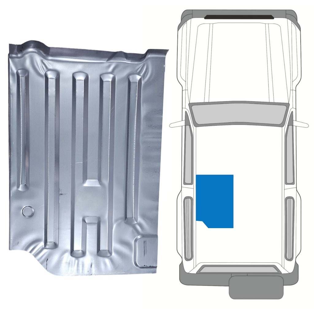 Floor repair panel for Suzuki Samurai 1981- / Left