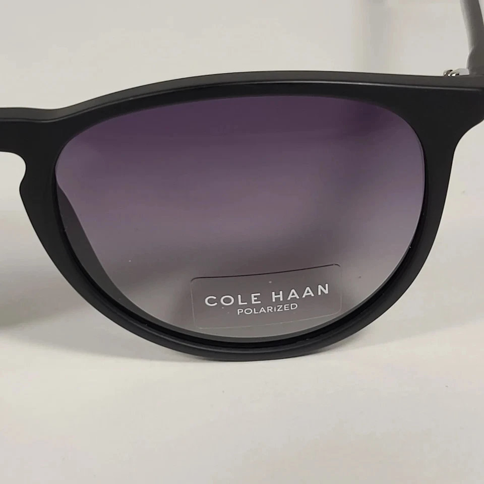 Nuevas gafas de sol polarizadas COLE HAAN CH8502 negras 55-18-140 con estuche rígido CH Foto 2 de 2