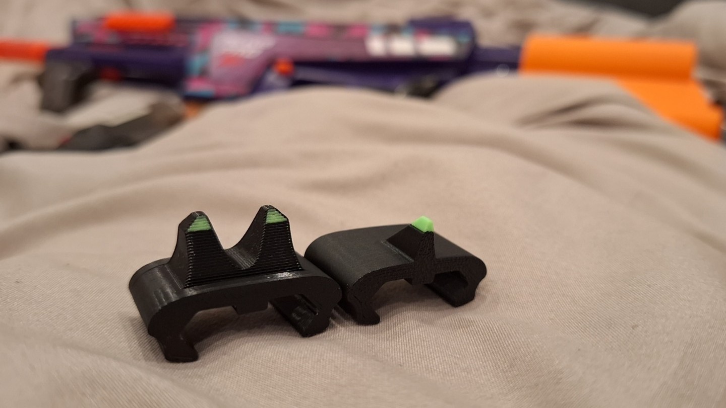Adventure Force Tactical Strike Nexus Pro Compatible Stock Extender+Iron Sights