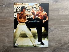 Chuck Norris Signed The Way of the Dragon 11x14 Photo JSA COA Bruce Lee Karate