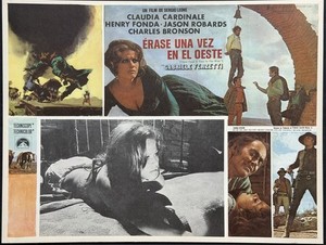 ONCE UPON A TIME IN THE WEST CLAUDIA CARDINALE ORIGINAL MEXICAN LOBBY CARD 1968