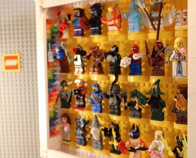 Minimaster Lego  ️ Vitrine High Class Premium Figuren Schaukasten + Minifiguren