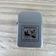 Vintage Winnebago International Travelers Park Lighter Made in USA Advertising