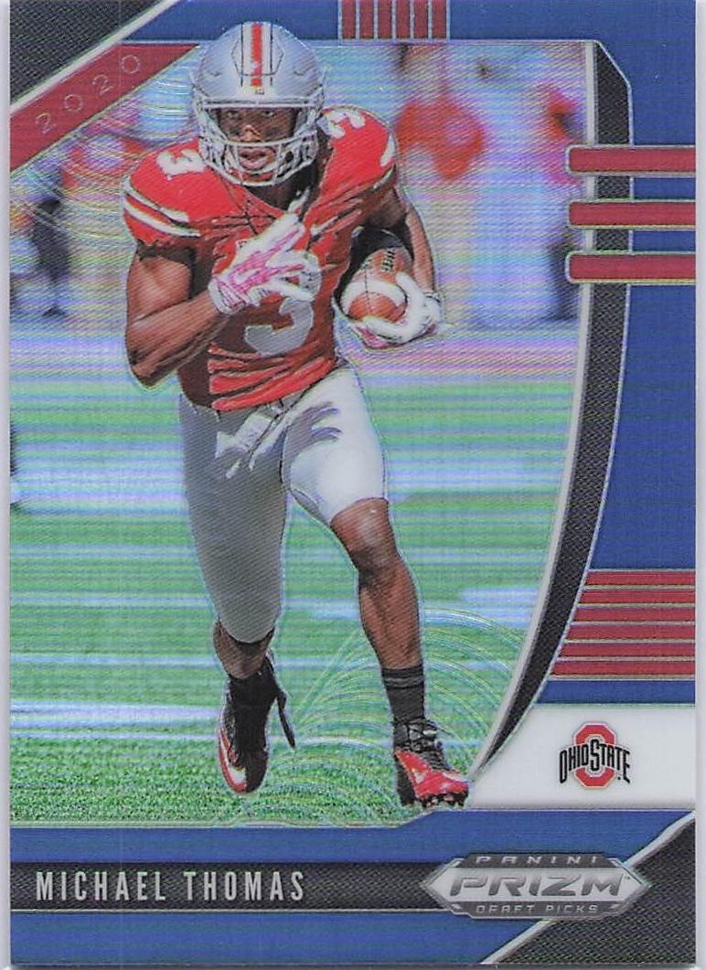 2020 Panini Prizm Draft Picks #74 Michael Thomas Prizms Blue