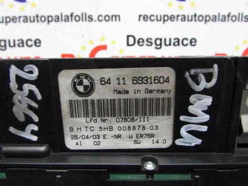 64116931604 Mando Climatizador para BMW SERIE 3 TOURING (E46) 330d 2003 2219555 - Imagen 3 de 10