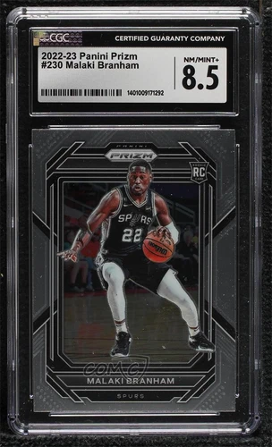 2022-23 Panini Prizm Malaki Branham #230 CGC 8.5 Rookie RC