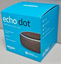 NEW Amazon Echo Dot 3rd Gen 2018 Smart Speaker w/ Alexa Charcoal Bluetooth WiFi
