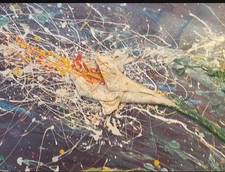 Cala Blowquet Mixed Media Painting By Michel Lestrade