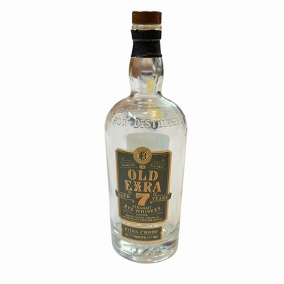 Old Ezra 7 Year Full Proof Empty Rye Bottle