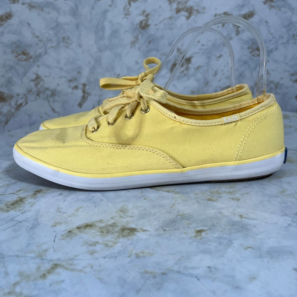 Keds Champion Women's Size 8 Shoes Yellow White Comfort Casual Fashion Sneakers - Image 4 of 4