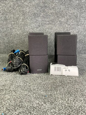 Bose Mini Portable Double Cube Speakers Pair Black W/ Cables   