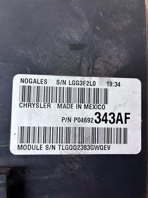 P04692343AF Dodge/Jeep FUSE RELAY BOX INTEGRATED POWER MODULE TIPM