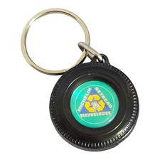 Michelin Tire Retread Technologies Wheel Shapes Tape Measure Keychain 36
