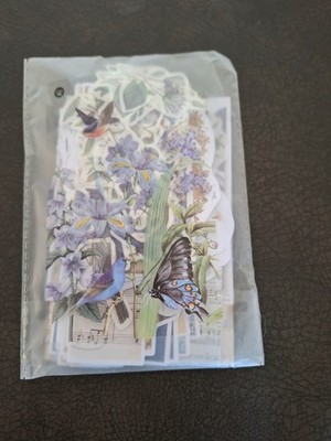 200 Pc Scrapbooking JJ Craft Kit Supplies New Design Style Blue